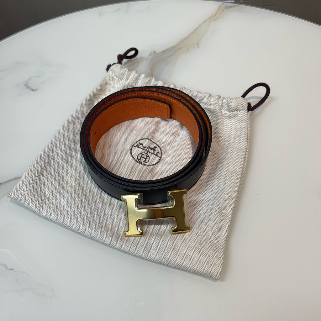 Hermes Constance H Reversible Belt