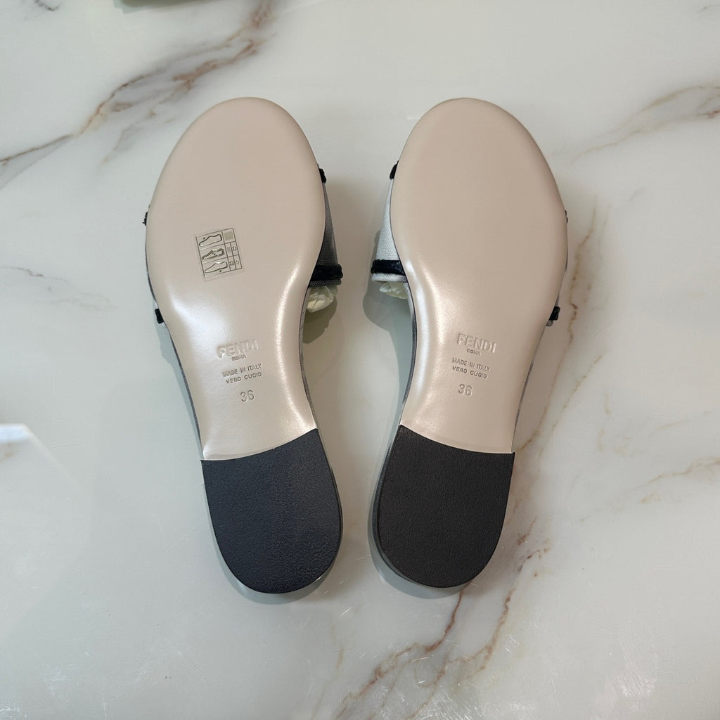 Fendi Signature Flat Slides