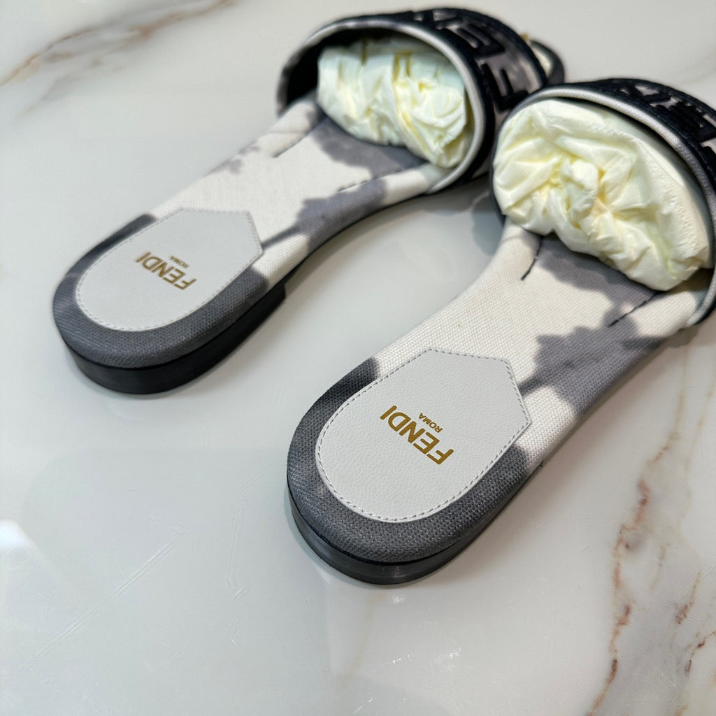 Fendi Signature Flat Slides