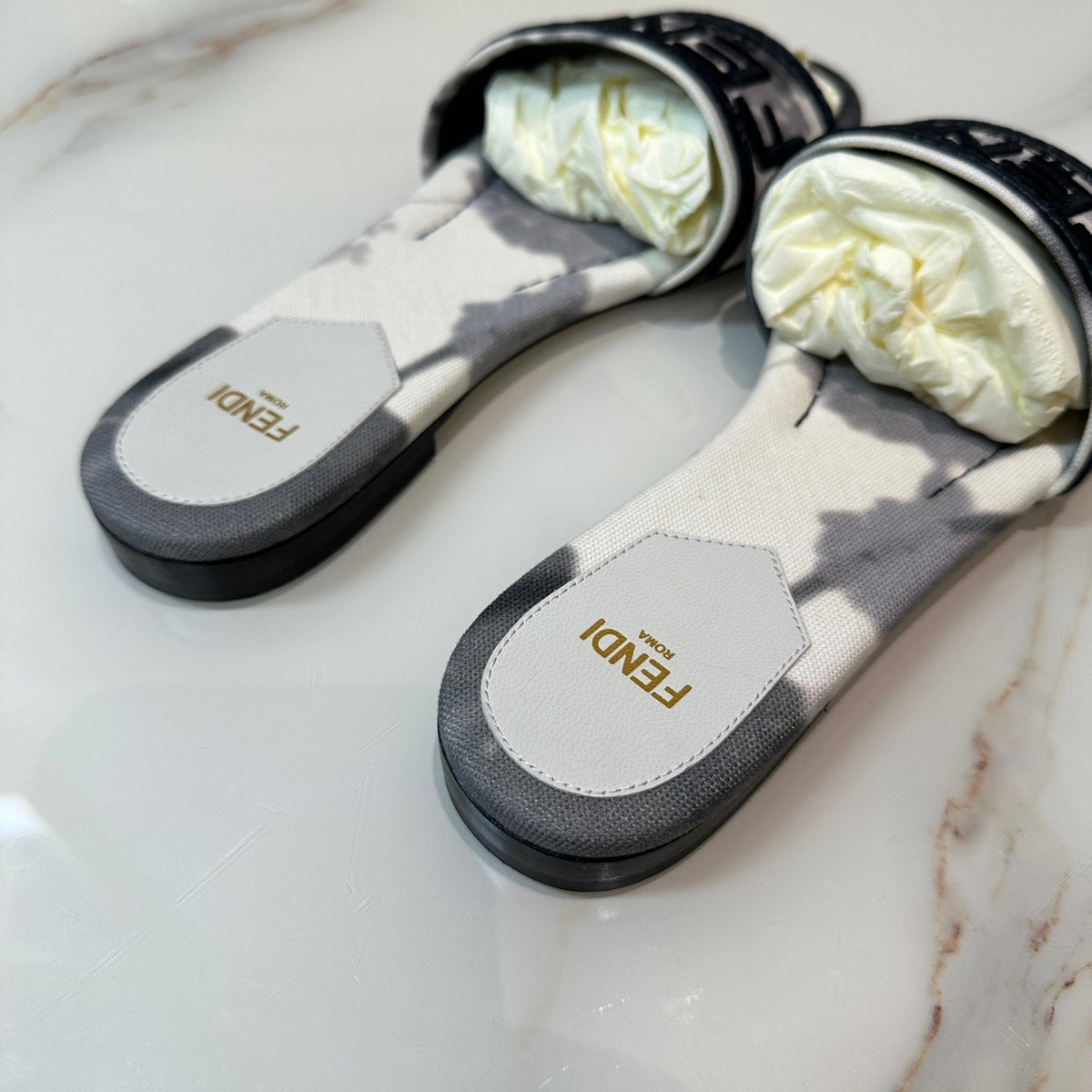 Fendi Signature Flat Slides