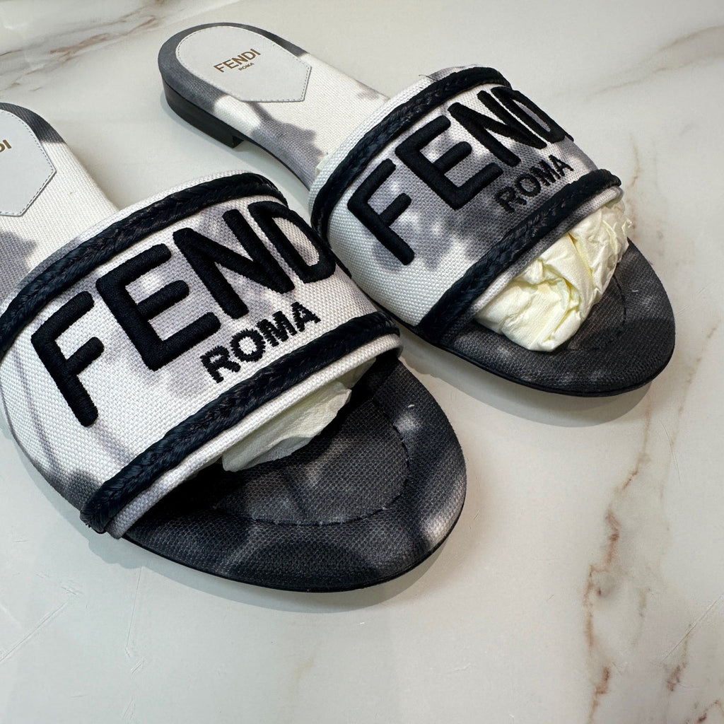 Fendi Signature Flat Slides