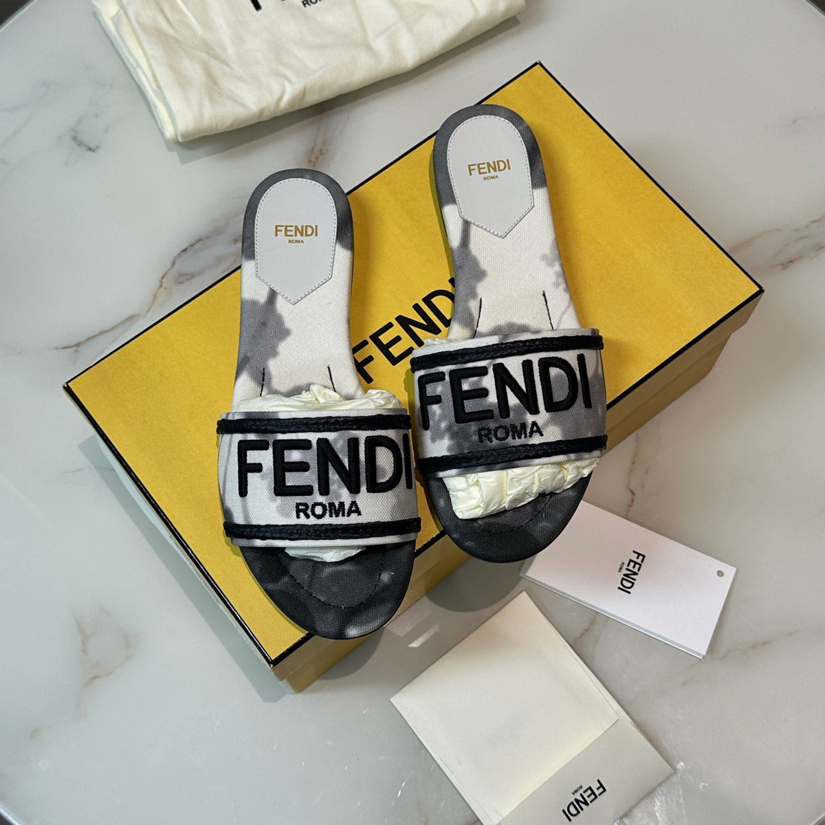Fendi Signature Flat Slides