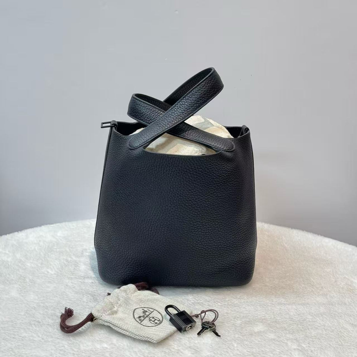 Hermes Soblack Picotin Lock