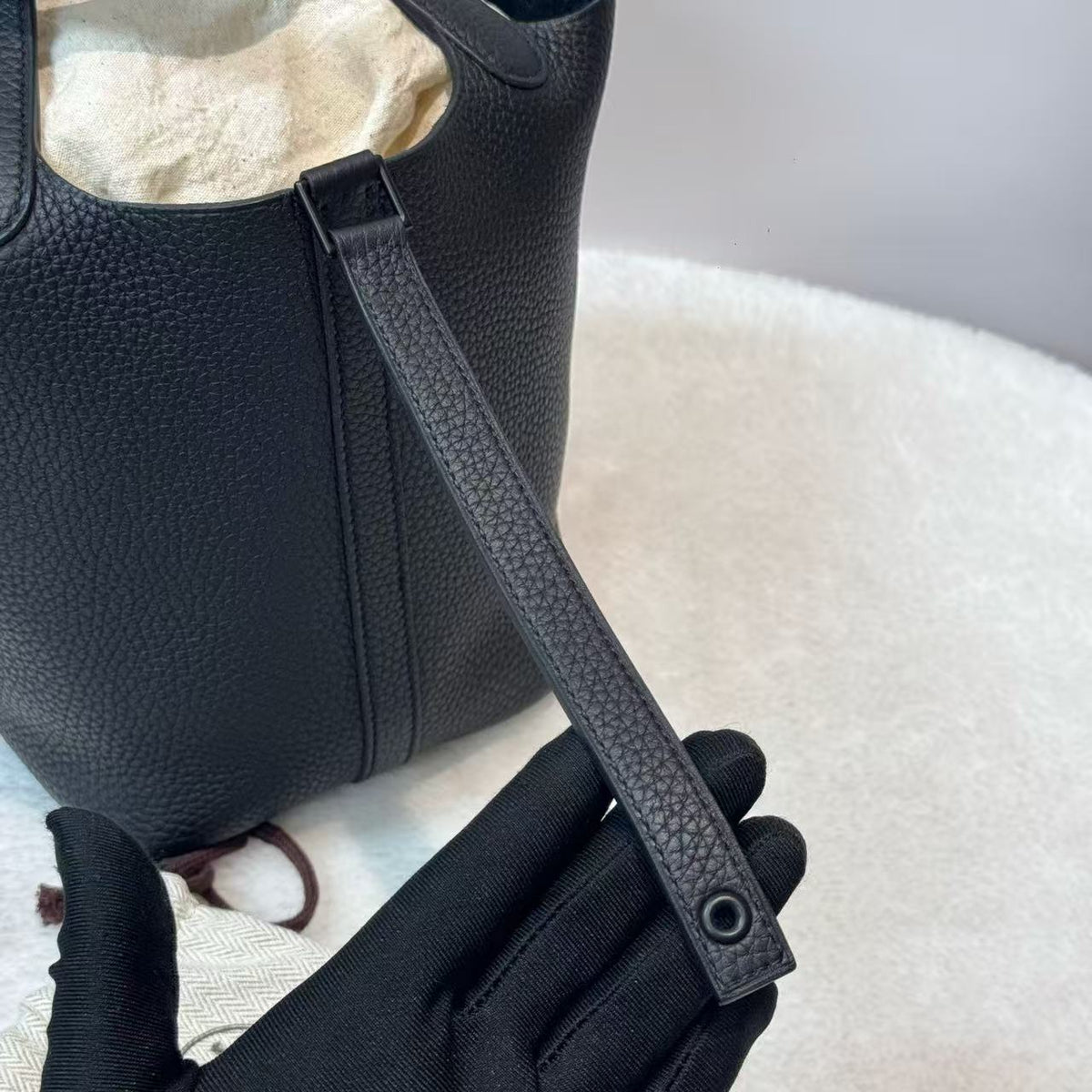 Hermes Soblack Picotin Lock