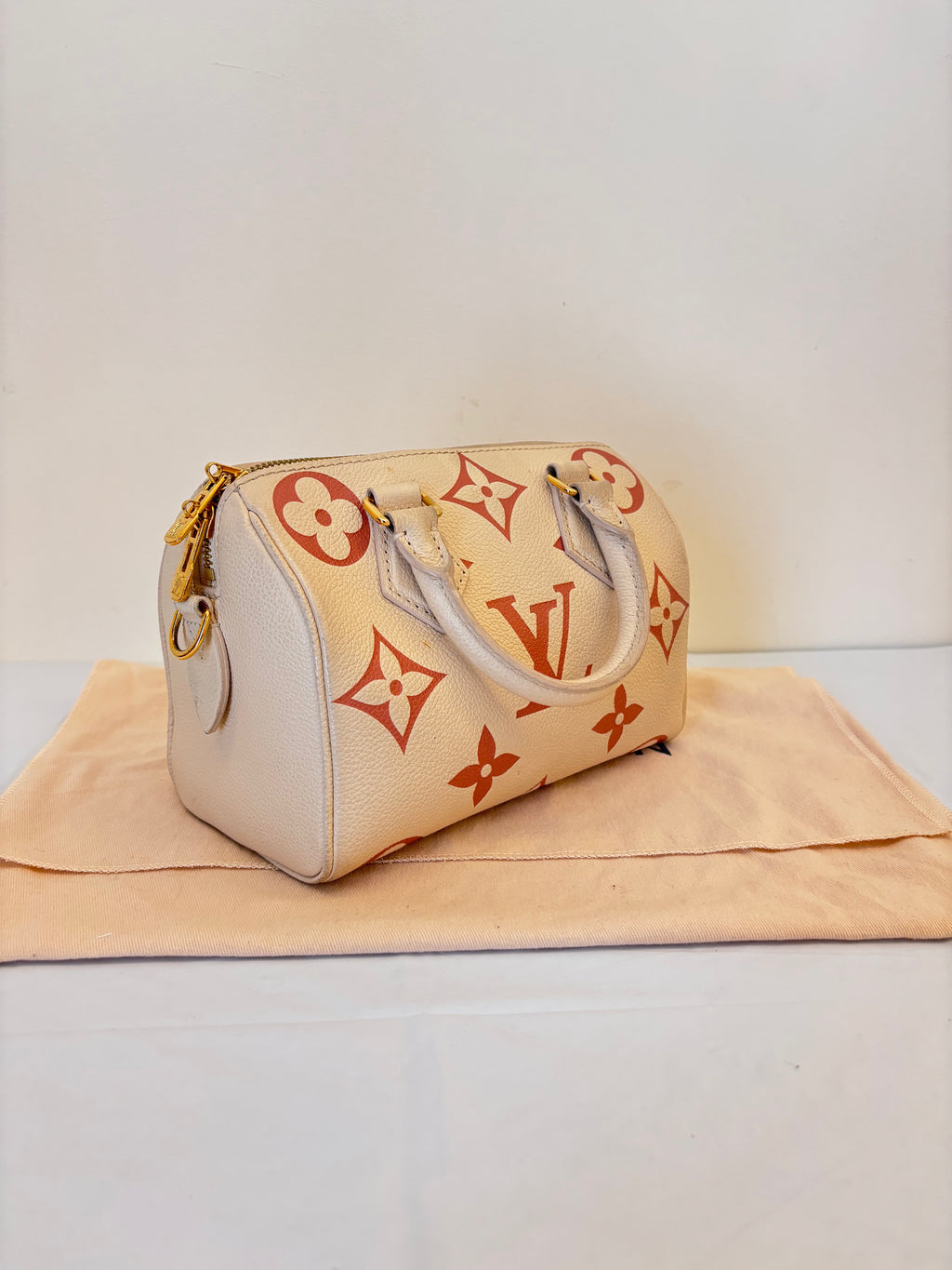 Louis Vuitton strawberry with cream pure leather speedy 20