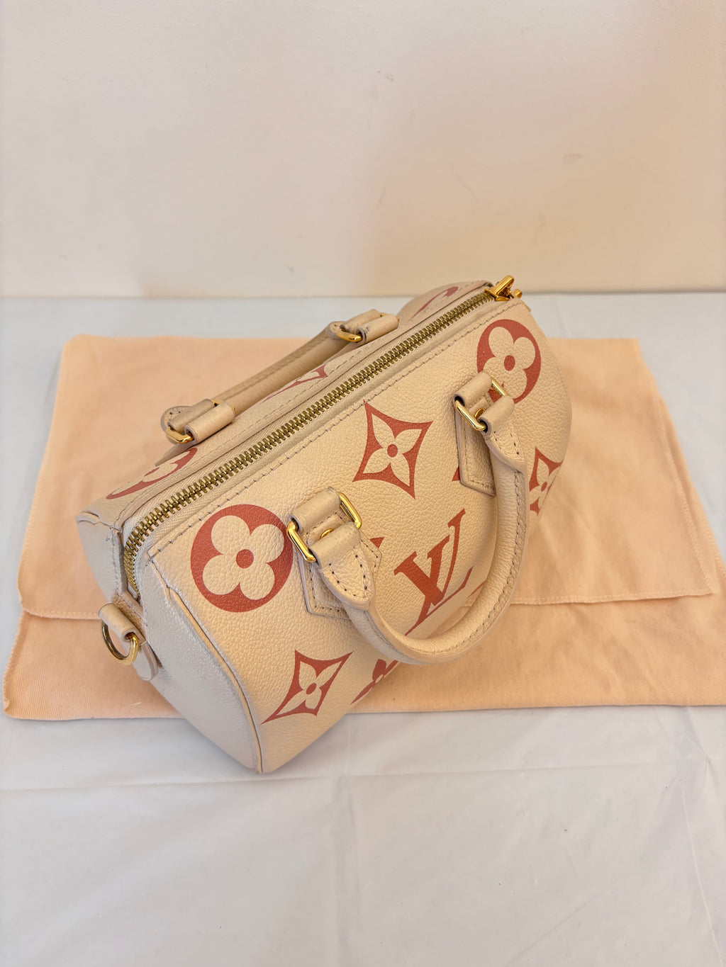 Louis Vuitton strawberry with cream pure leather speedy 20
