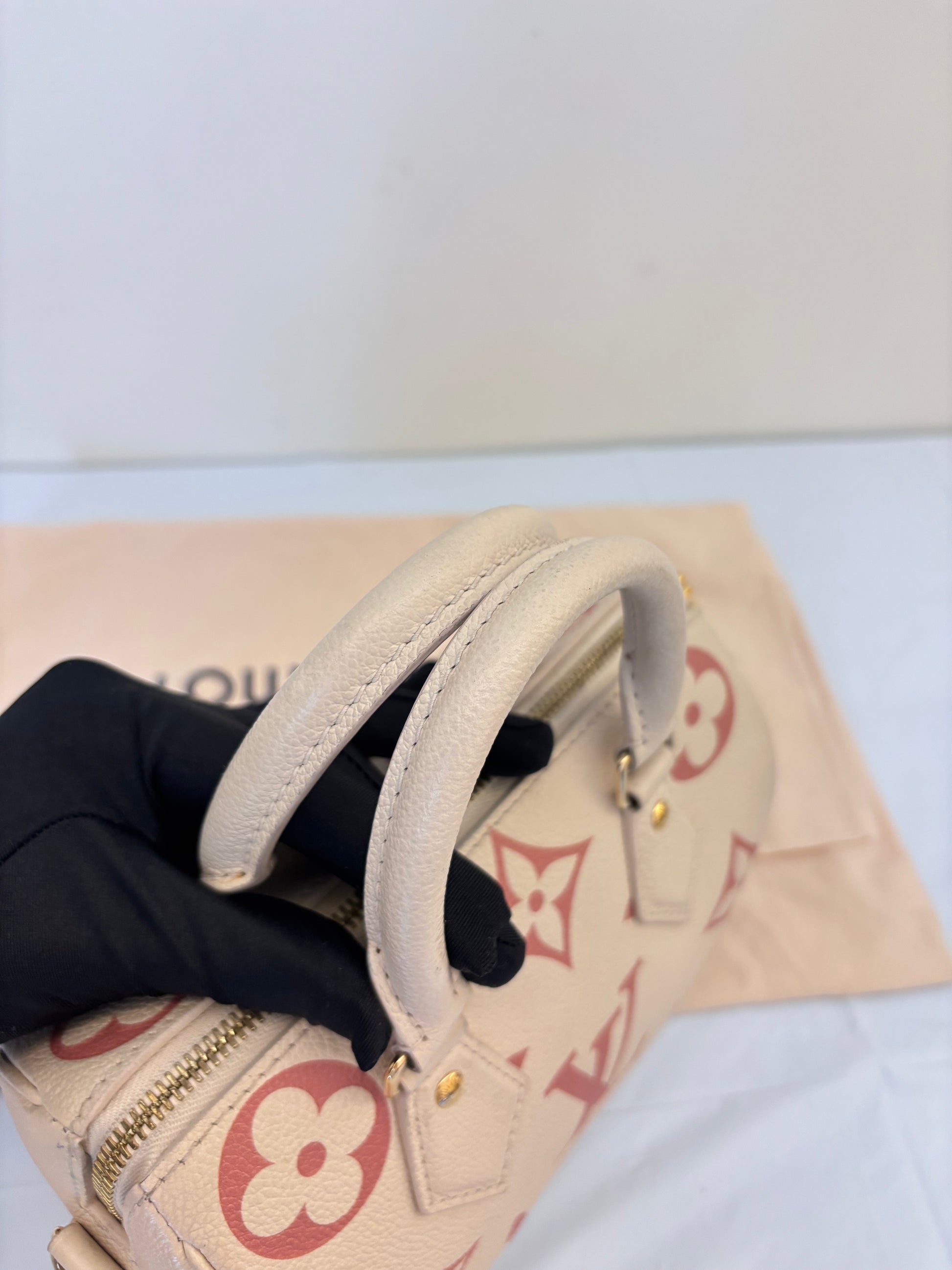 Louis Vuitton strawberry with cream pure leather speedy 20
