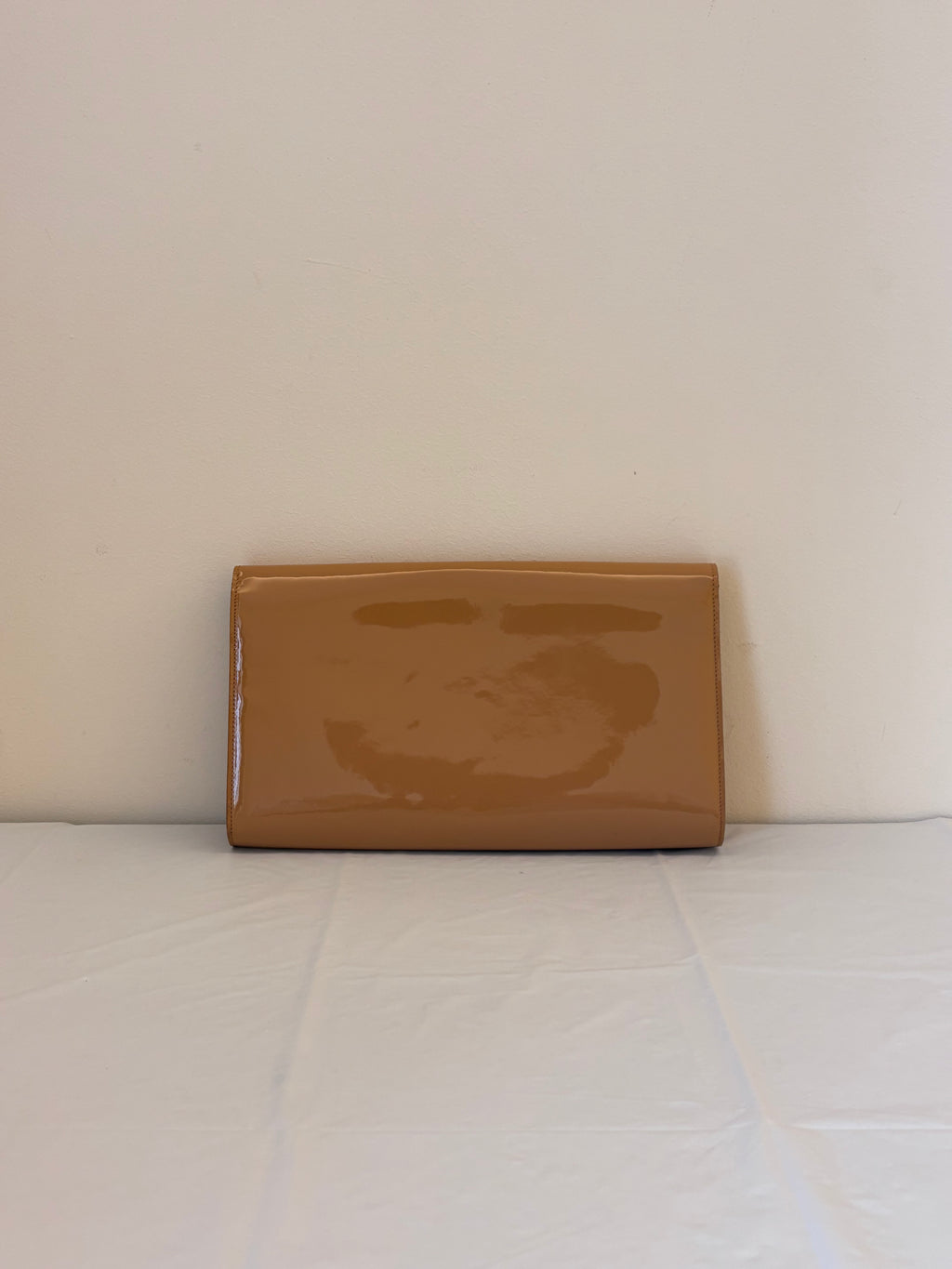 Saint Laurent lacquer leather handbag