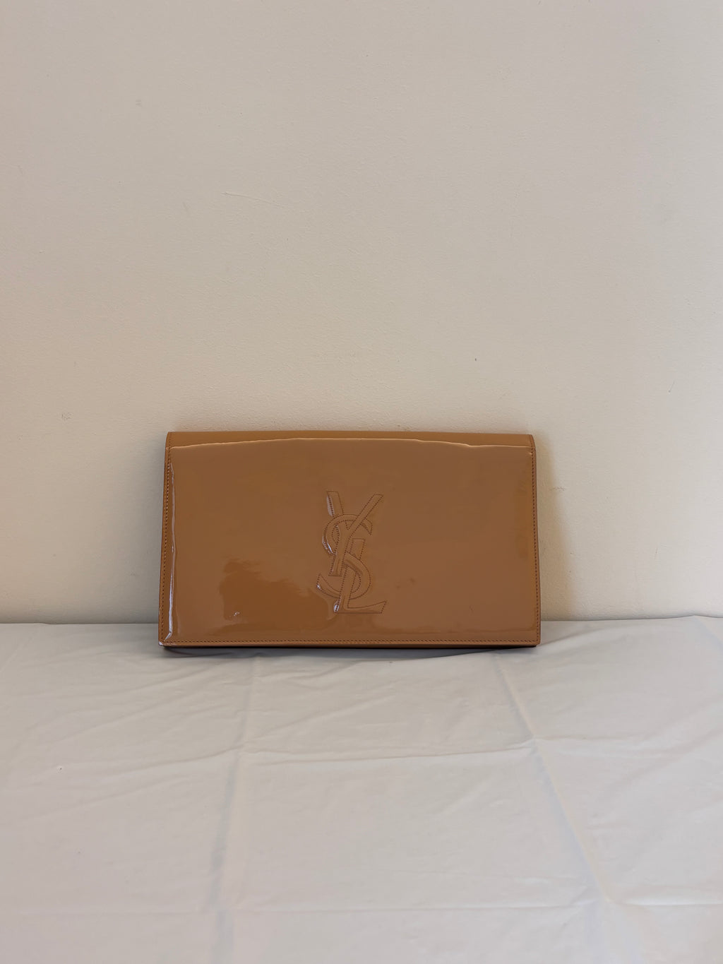 Saint Laurent lacquer leather handbag