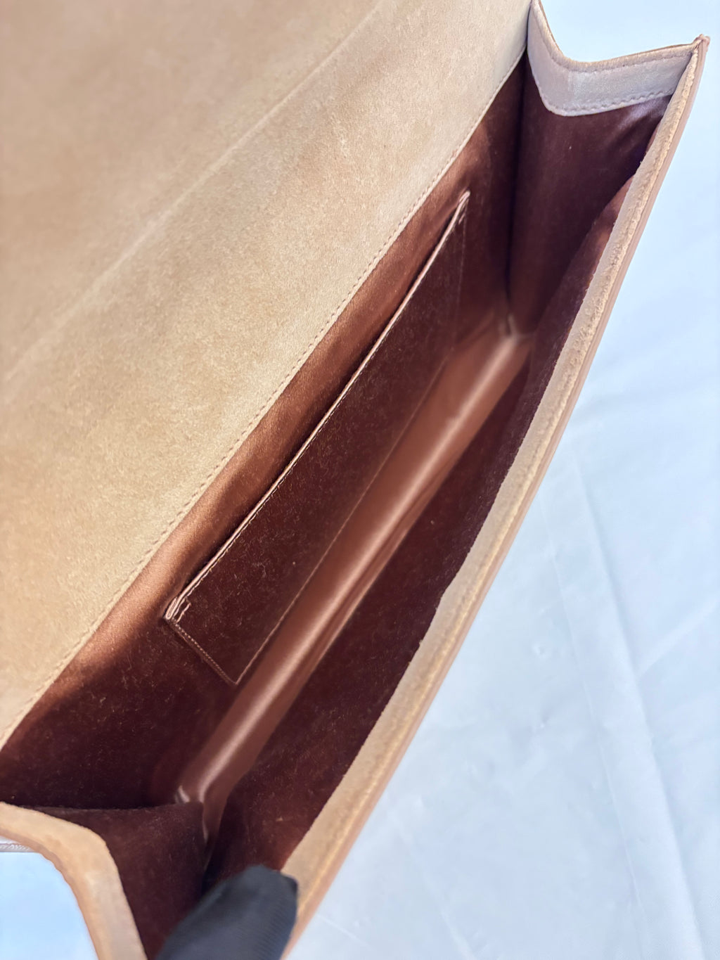 Saint Laurent lacquer leather handbag