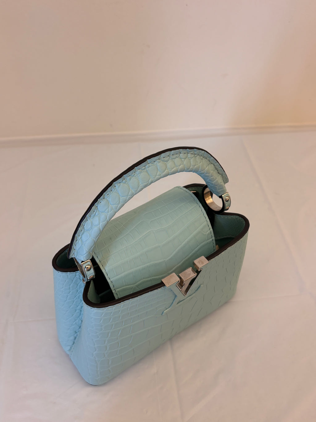 Louis Vuitton crocodile skin capucines mini