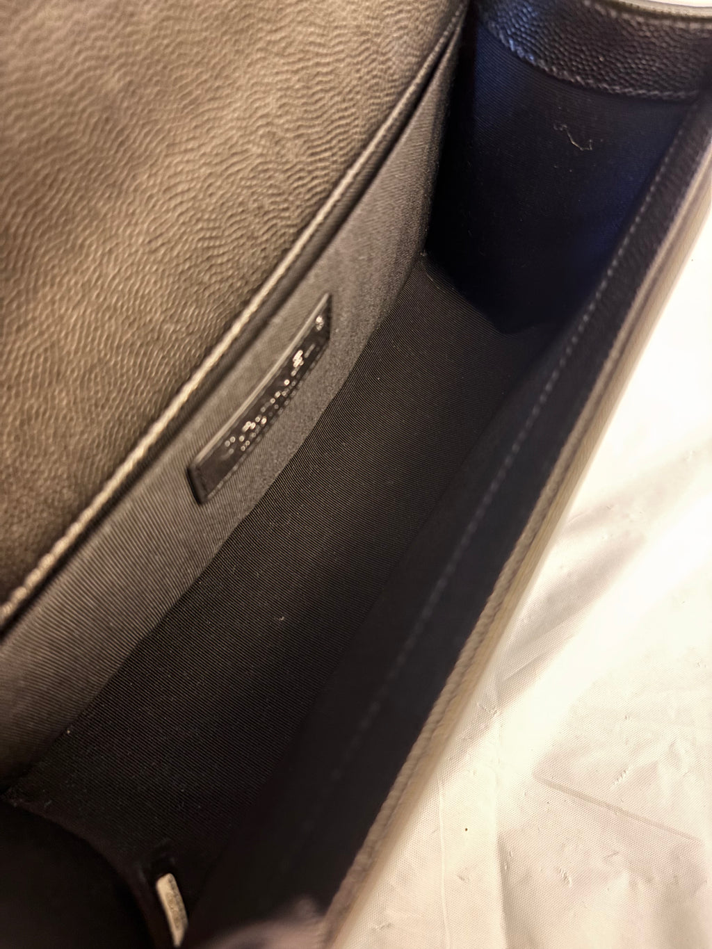 Chanel Black silver Medium Leboy