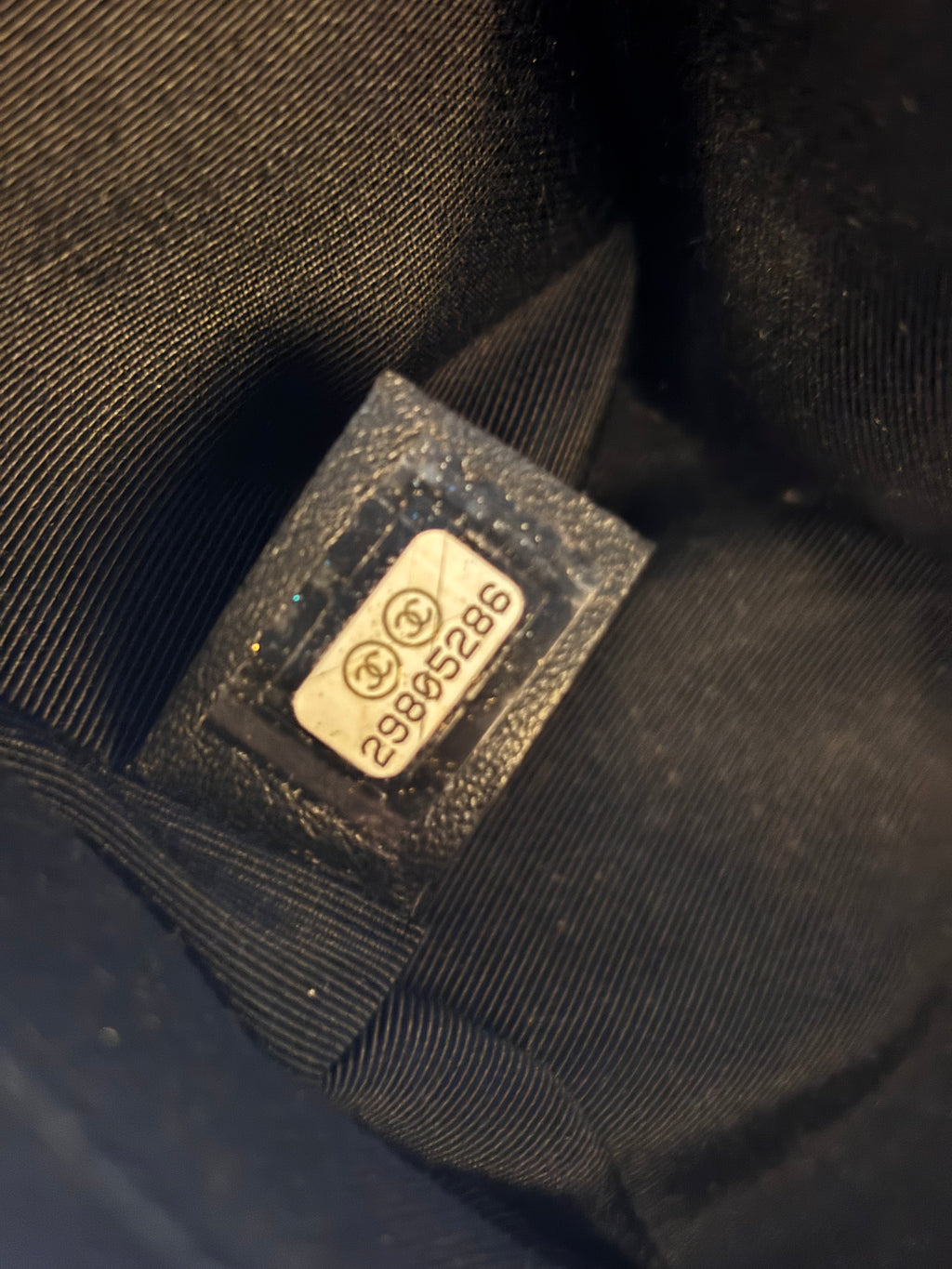 Chanel Black silver Medium Leboy