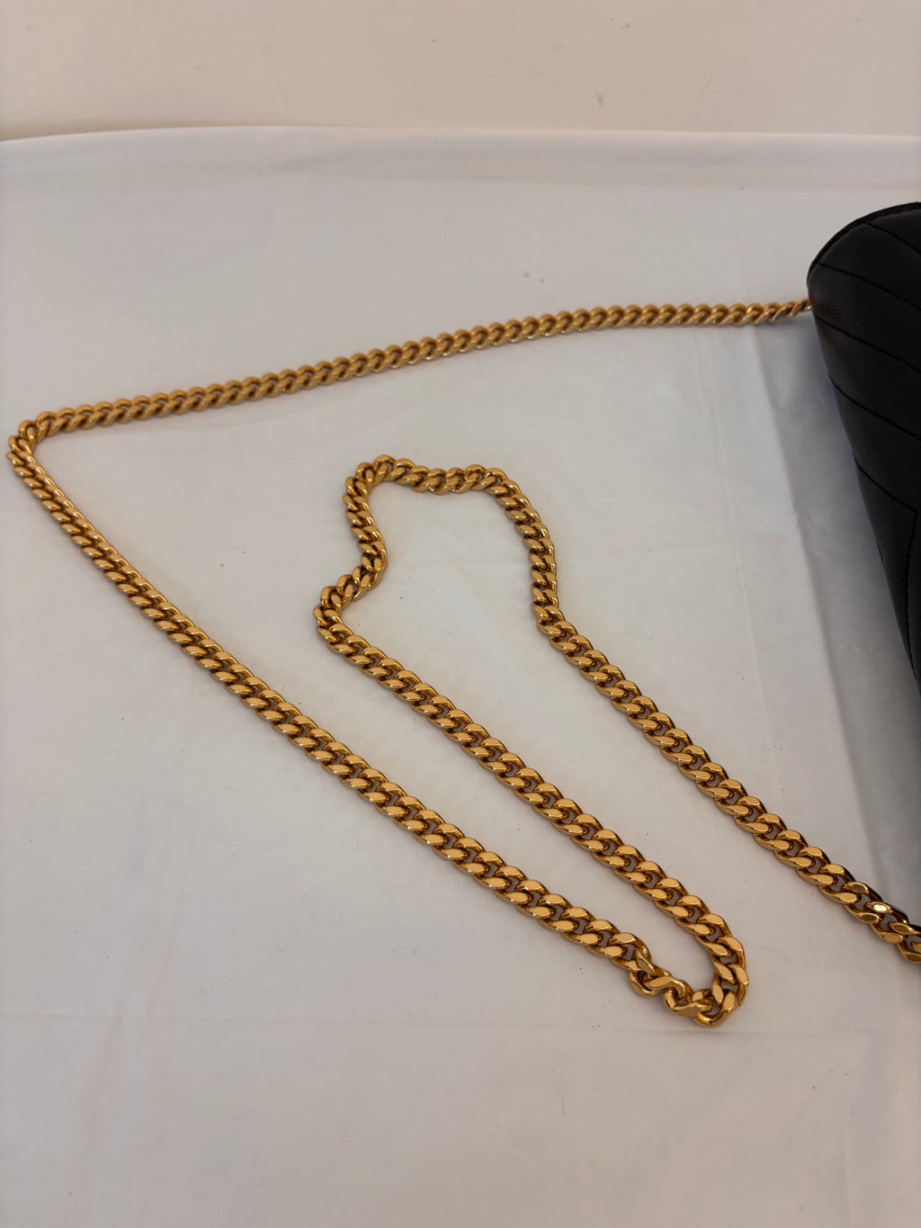 Saint Laurent Black gold envelope chain pack