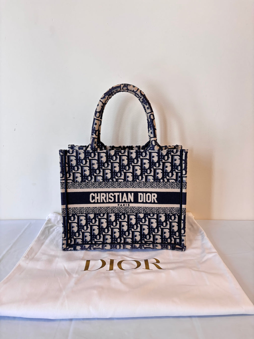 Dior monogram tote bag small