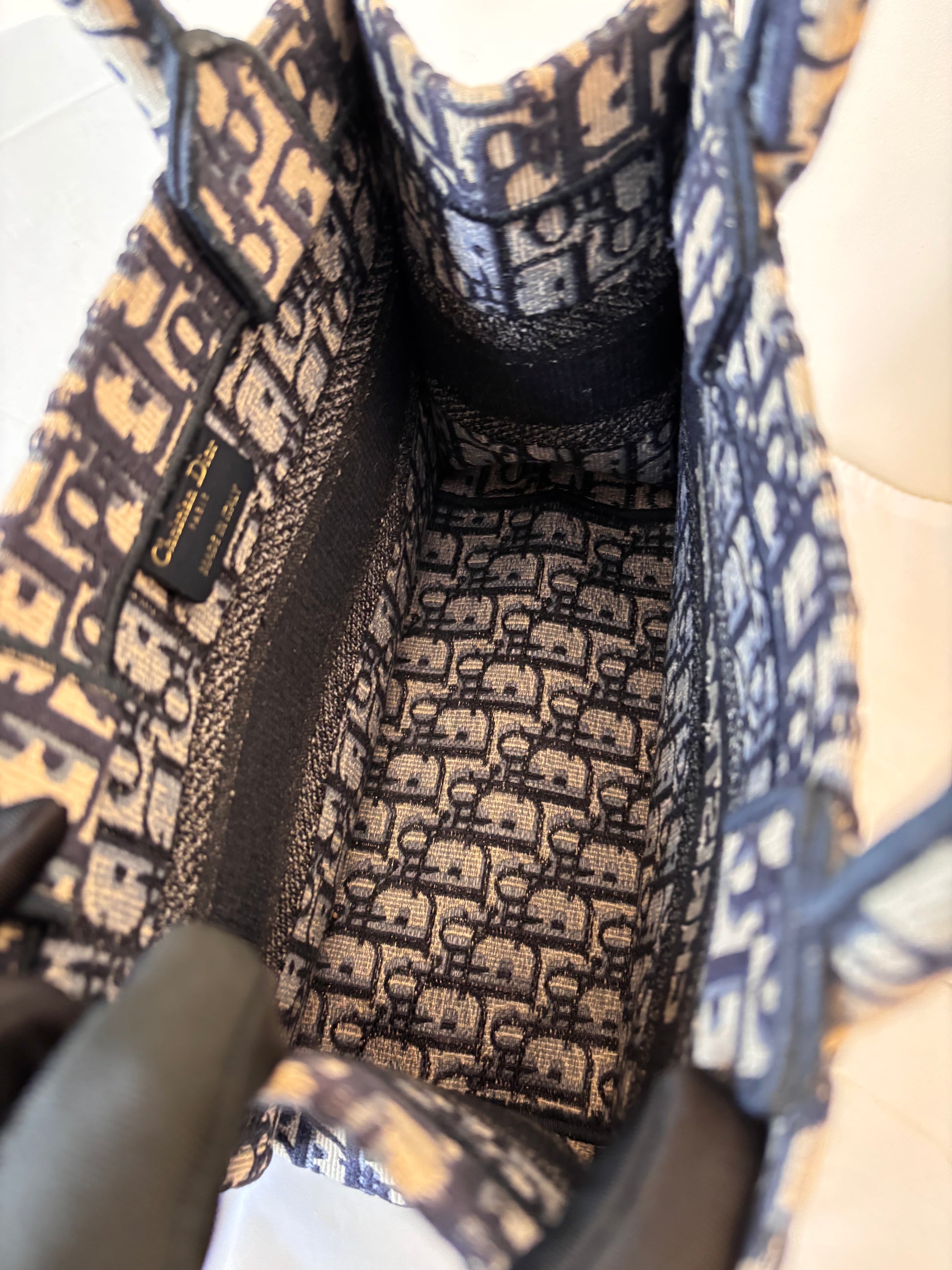 Dior monogram tote bag small