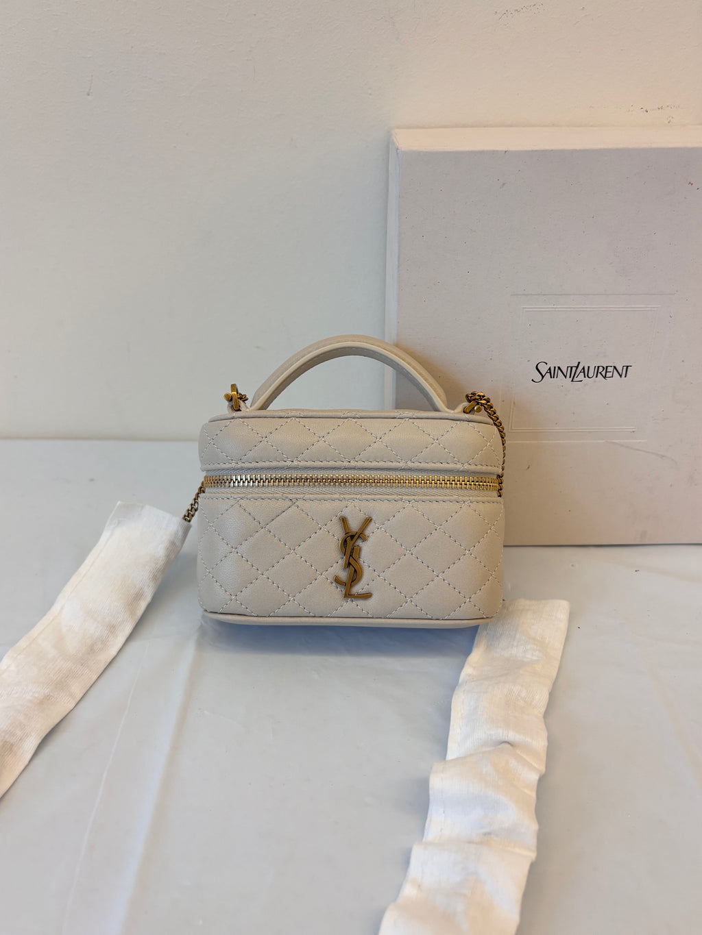 YSL Platinum mini makeup box