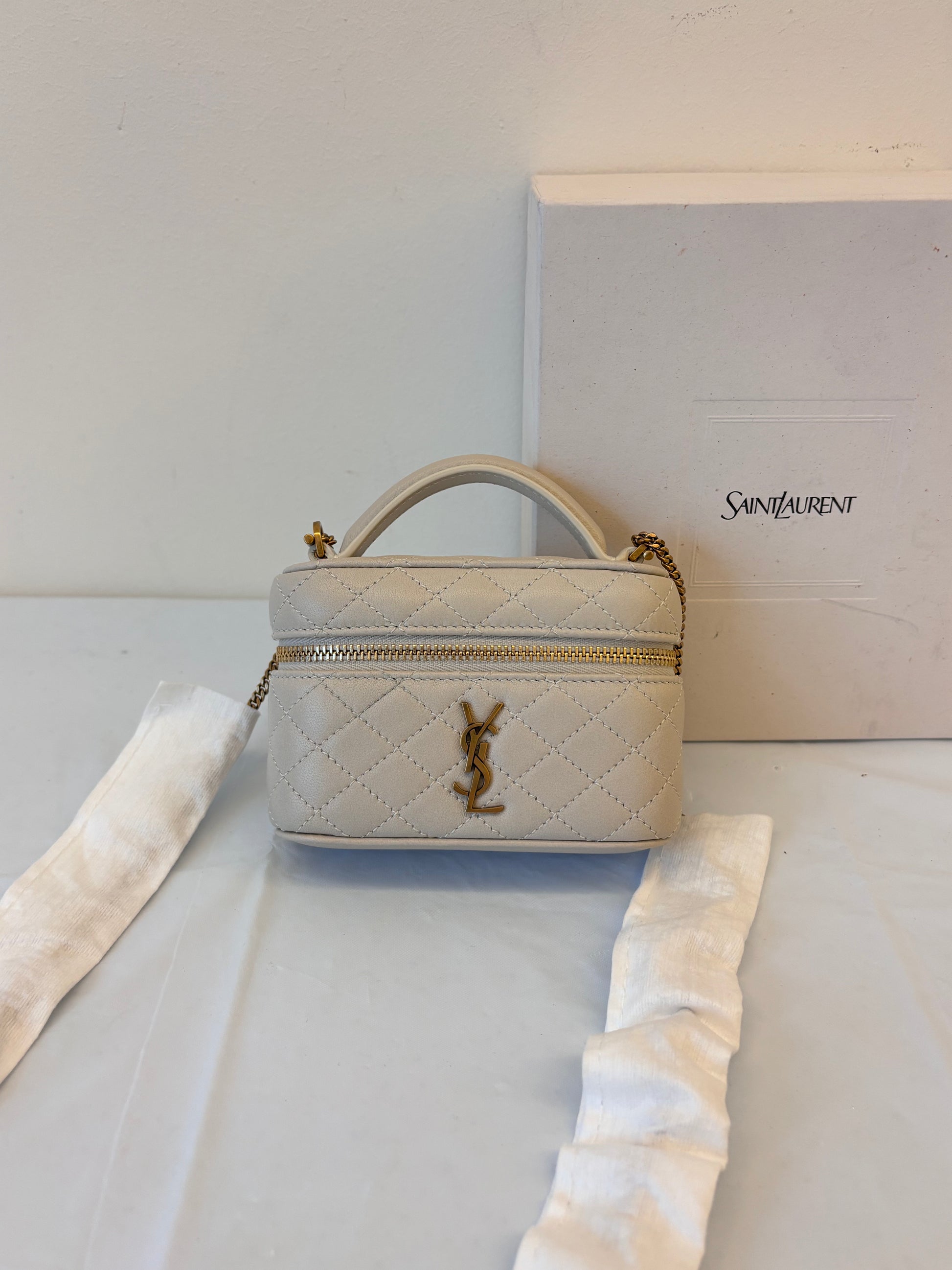 YSL Platinum mini makeup box