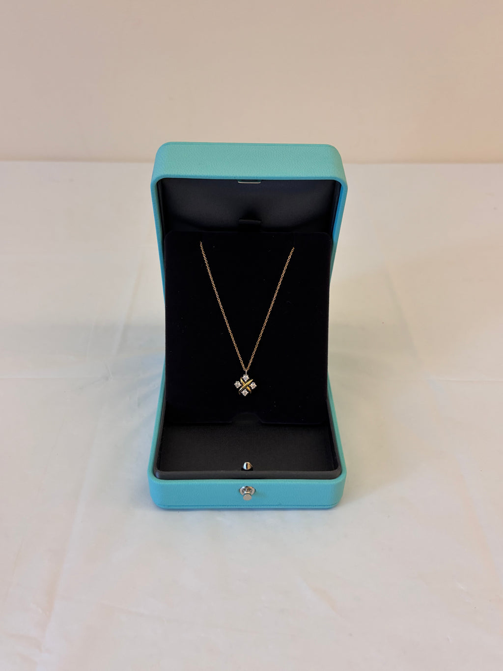 Tiffany&Co 18K Rose Gold diamond necklace