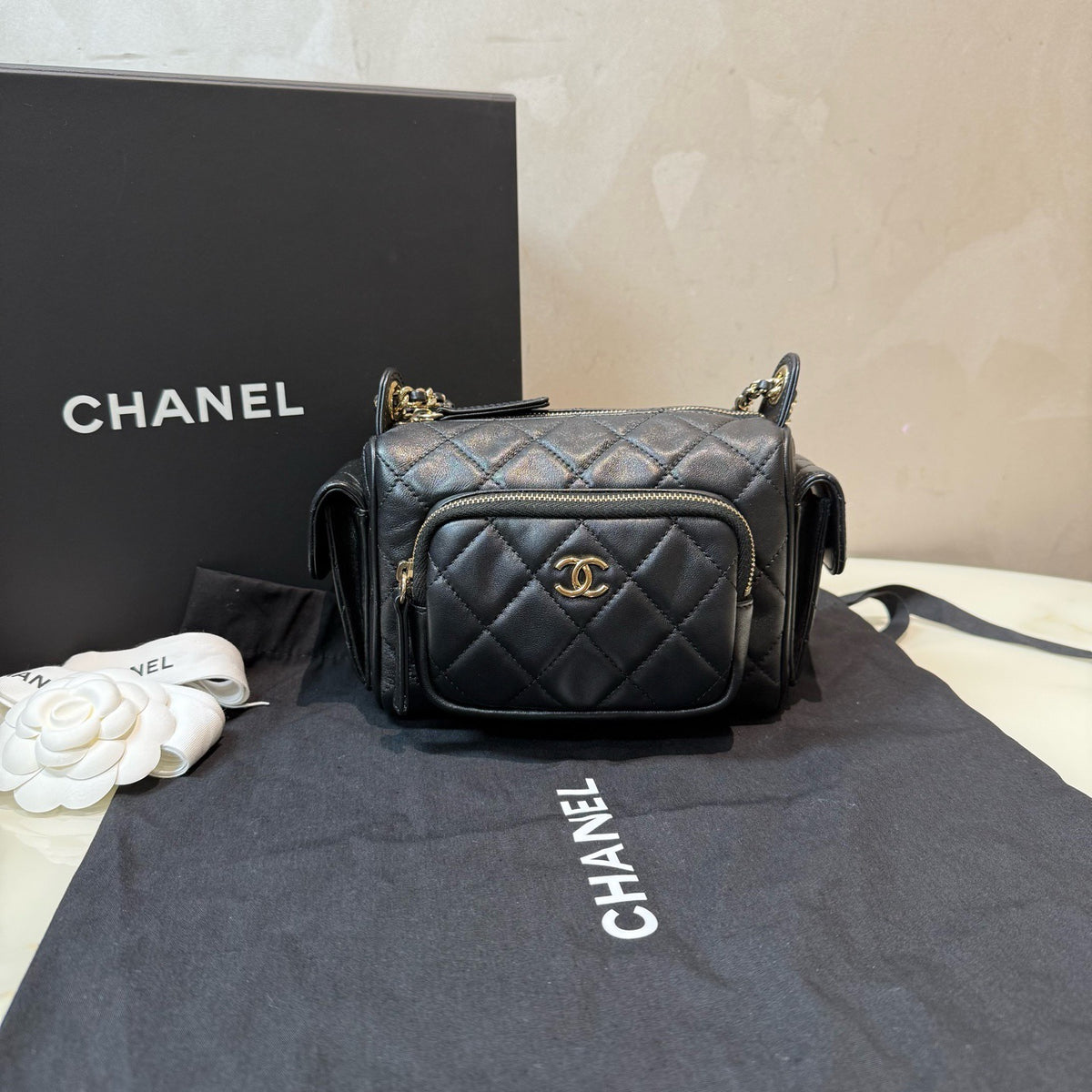Chanel 24k Camera Case Small